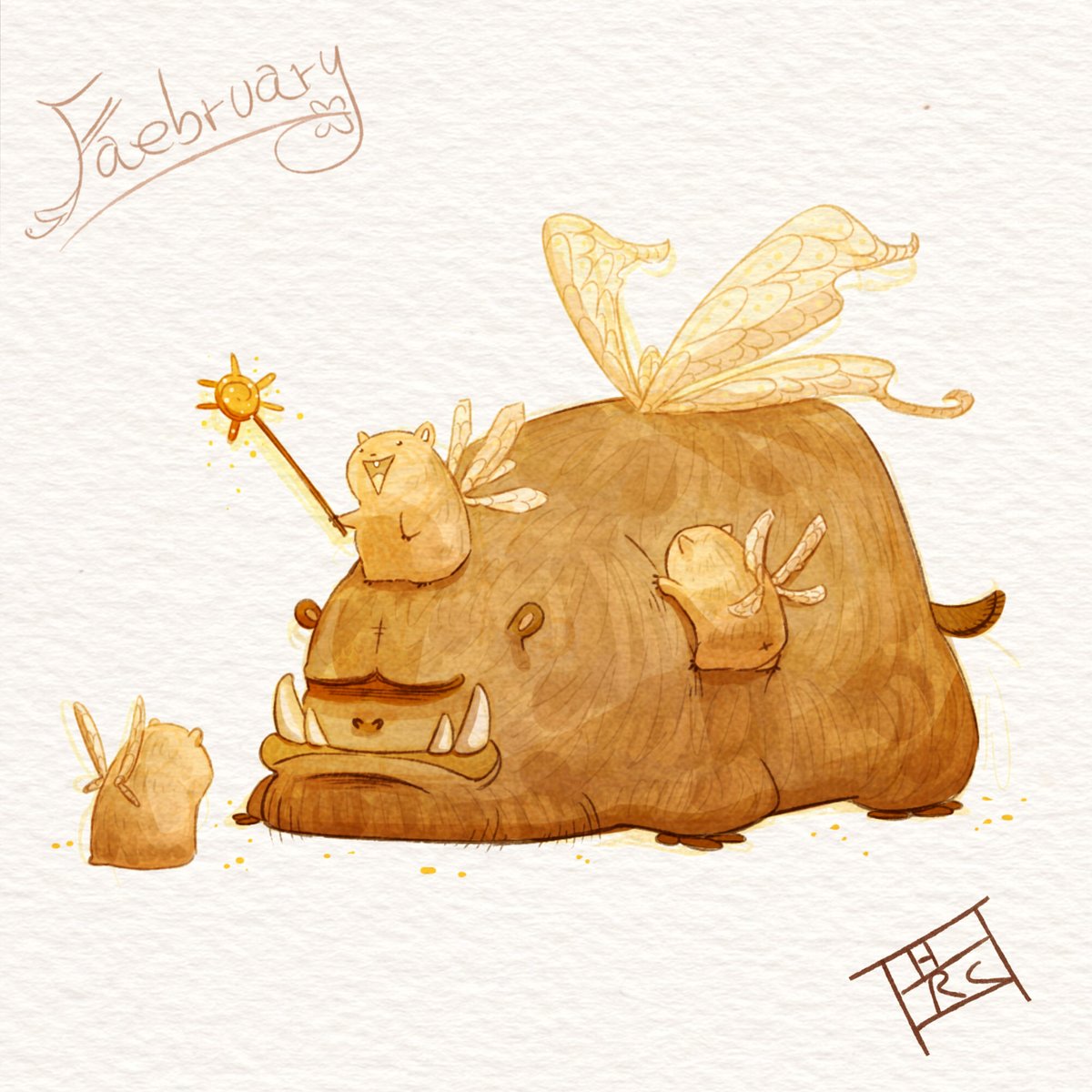 TPitchart's tweet photo. “This big fella has it hard socializing. Good they have friends who don’t mind and help them out.“🐹
I also have trouble being social. Glad you can help me open up, though !

27º #faeriefeb Challenge!

#hamster #rodent #fairy #creatures @TheArtistHelp @artists_helping https://t.co/Om3MVGB9lF