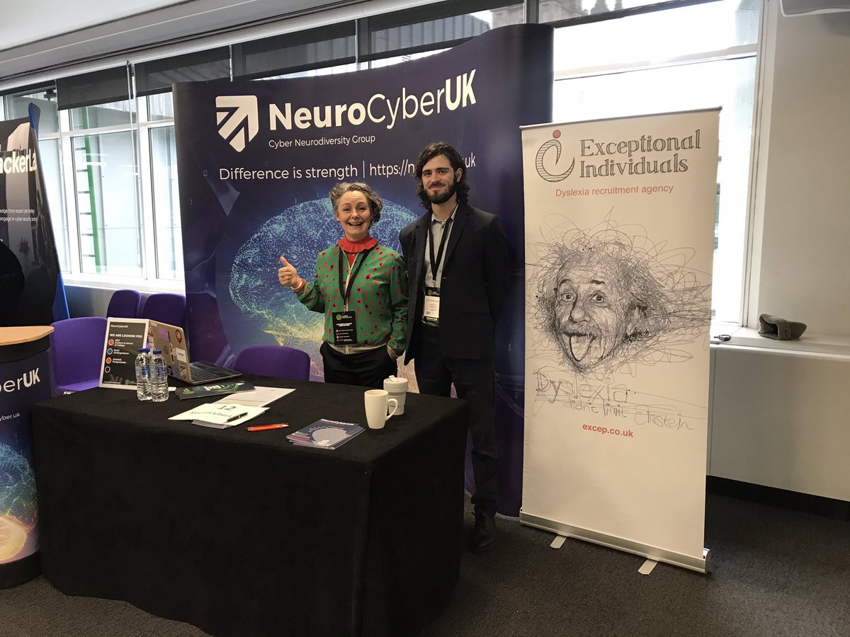 stephkayaks's tweet photo. .@NeuroCyberUK and @exceptional_Ind #hangin like #besties @CyberJobsite at #cyberpathways #Kerem https://t.co/Inr9ZvhPi0