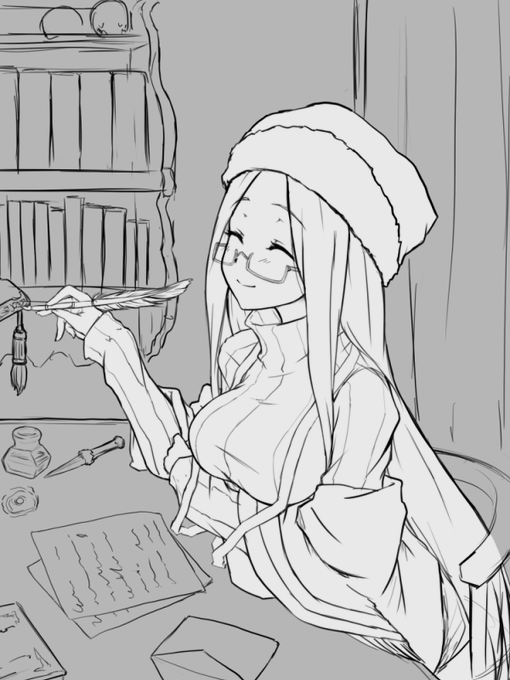 WIP
メルクーリヤちゃんのせいで途中で投げ捨てられた落書きことシャングリラさんです。
構図が微妙に気に入らないような気がしないでもないので考え中…?
#アズールレーン 
#本日のお絵描き進捗 