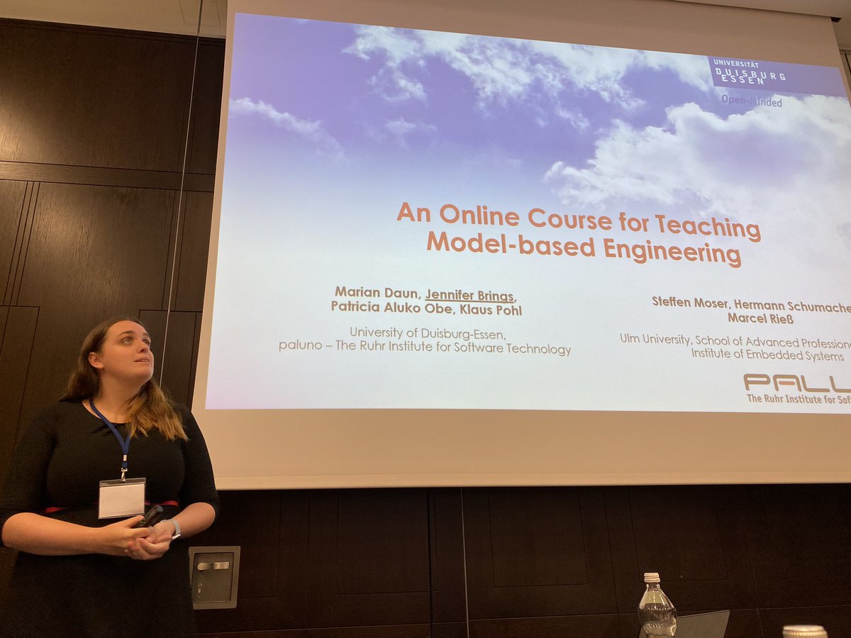 seuh20's tweet photo. Jennifer Brings zeigt anhand ‘An Online Course for Teaching Model-based Engineering’ auf, warum in Model-basierten SE Online-Kursen individuelles Feedback wichtig ist und spricht über ihre Erfahrungen. https://t.co/uvPFzBKTpI