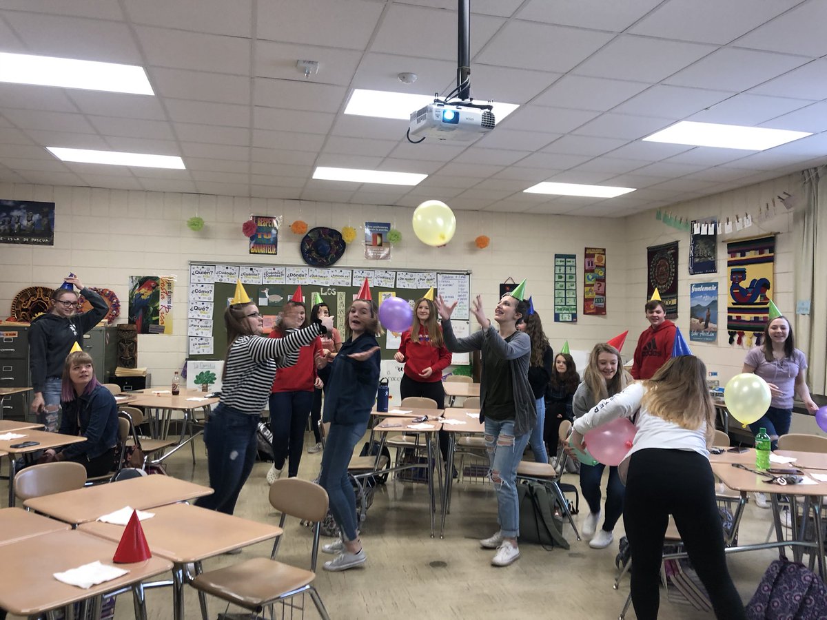 WenselChrista's tweet photo. !Feliz cumpleaños Brandon Brown!  Finished reading Brandon Brown Quiere Un Perro today in Span1!  Had a fun game of Globos and a mini fiesta to practice our vocab! We loved the book!  @CarolGaab @FluencyMatters @SmDutchNation #CI #godutch https://t.co/kDDAUvesEh