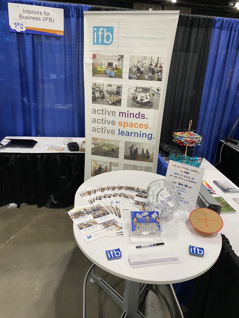 Last day of IDEAcon! Still time to stop by BOOTH 533 for a chance to win free @steelcase active learning products! #IDEAcon #IDEACon2020 #ifbfun #activelearning
