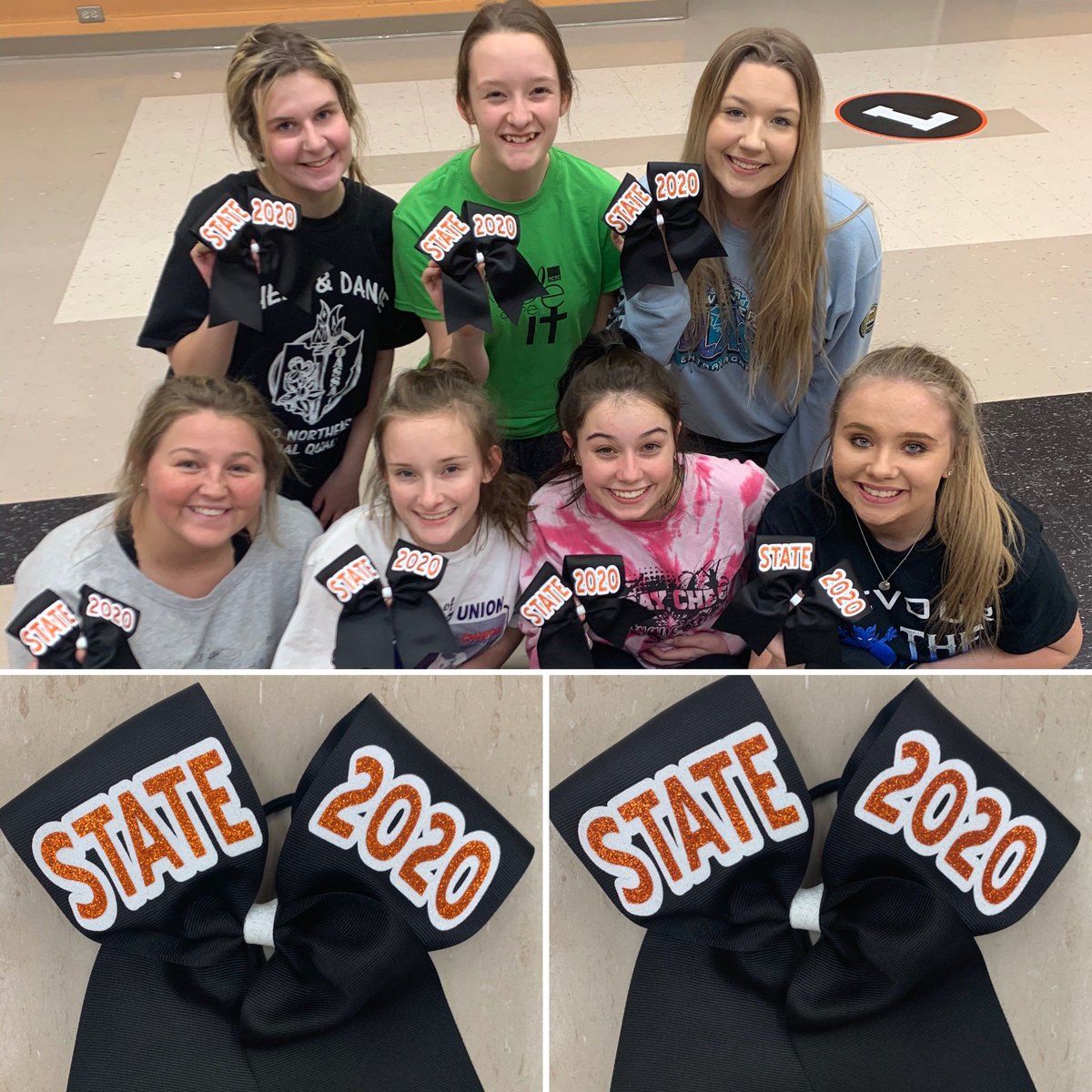 NFTigerCheer's tweet photo. Only one more practice until state! That deserves a bow π§‘π€π£πΎ #nftigercheer
#2020roadtostates #oassacheeranddance https://t.co/APKyaVek5F