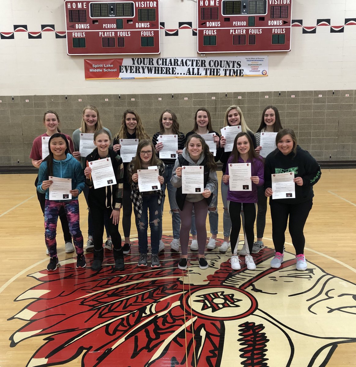 Signing Day! These 8th graders signed their Letter of Intent and have committed to the Spirit Lake Girls Basketball Program! Looking forward to helping them grow, compete, and succeed! Future is bright!

#EmbraceTheChase