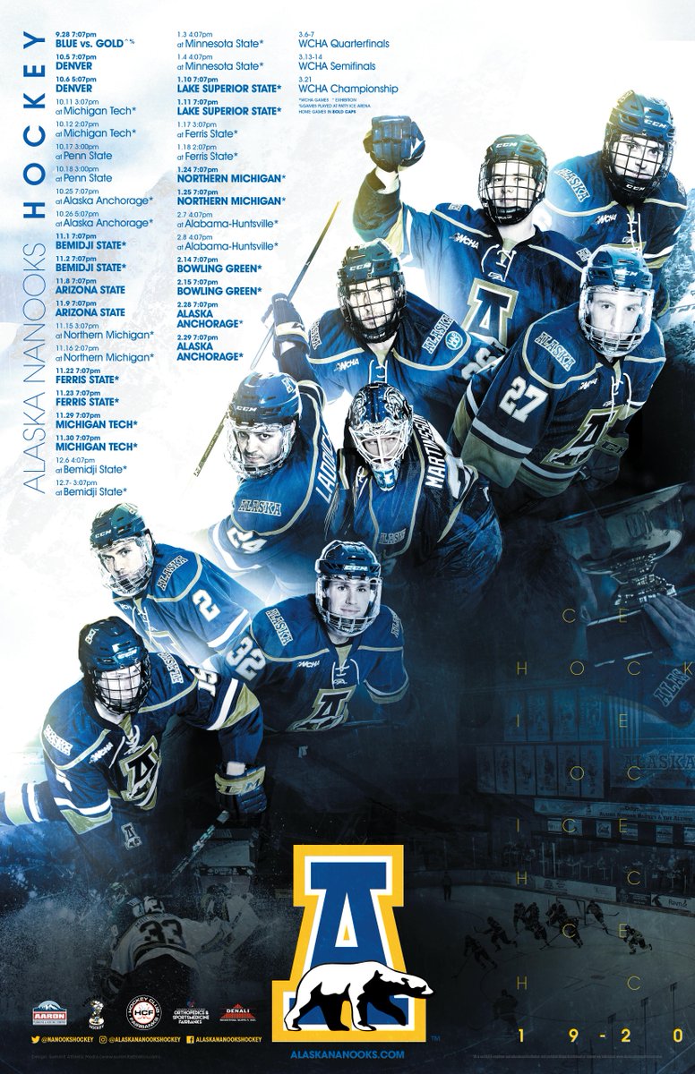 SummitAthletics's tweet photo. It's time for the #AKGovCup! 🏒
@NanooksHockey will battle against Alaska Anchorage to finish up the regular season.
#NanookNation | #RuleTheNorth | #BeatUAA https://t.co/VfNmLKjhbT