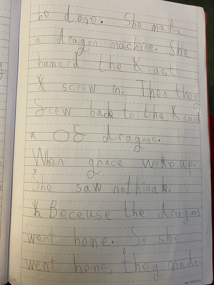 TarvinPrimary's tweet photo. Amazing year 1 independent writing! @TheLCUK #DragonMachine #TarvinY1Writing https://t.co/eniPycY7U6
