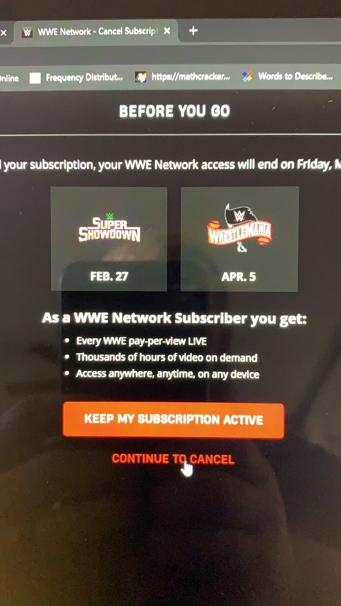 StevenETurner1's tweet photo. @BRWrestling And newwwwwwwwwww.....canceled #WWENetwork subscriber! #ThisGuy https://t.co/15RHIooMzH