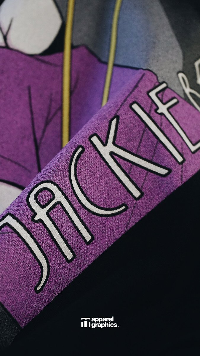 apparelgraphics's tweet image. A close look at the Patrick Nagel-inspired graphic by Danny Beck Art for @JACKIEBEAT. So so 🔥.