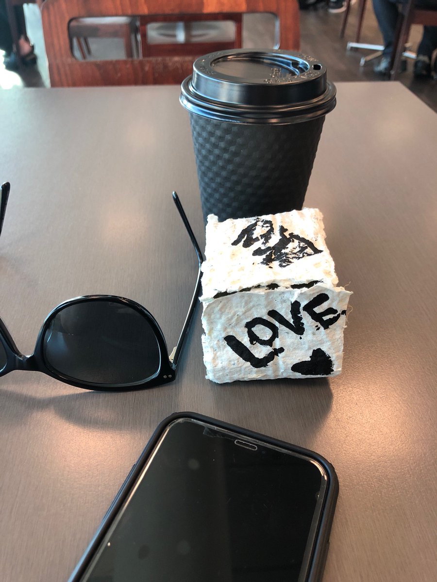 Thanks to #WCAD2020 this made my delayed plane morning all good, when you are on the road for work it’s delightful to connect with amazing people through their art; I will take this message of unity and love from #GladstoneRegion to Brisbane today