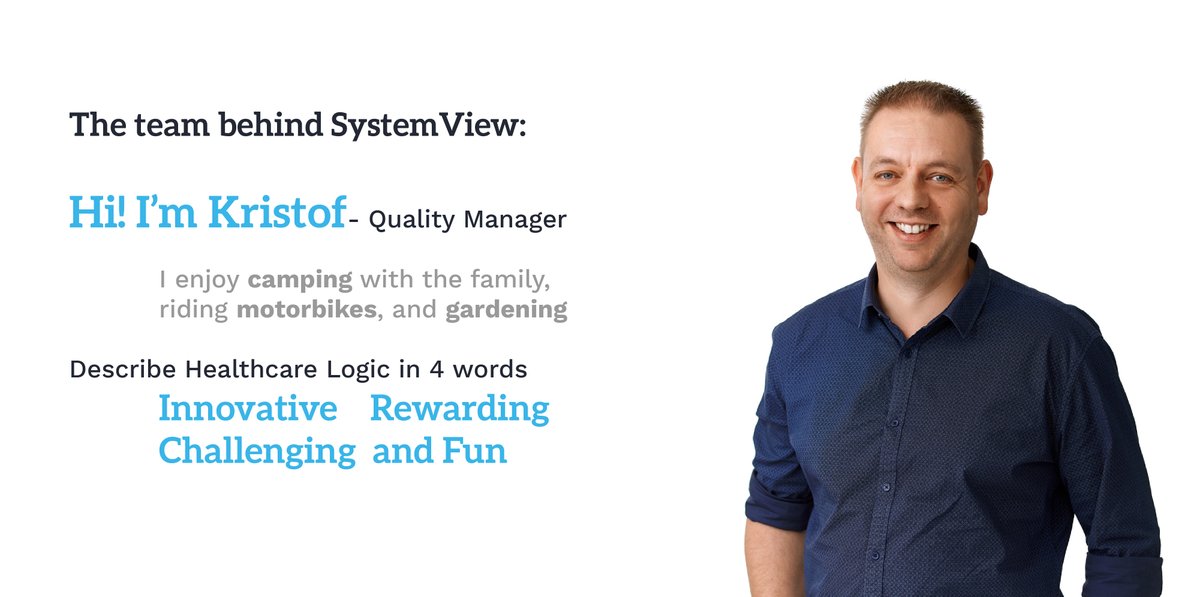 Meet our team!

Kristof Huygen - Quality Manager ensures SystemView delivers on its promise to bring diverse data sets together in an intuitive, accurate, useful, and meaningful way.
