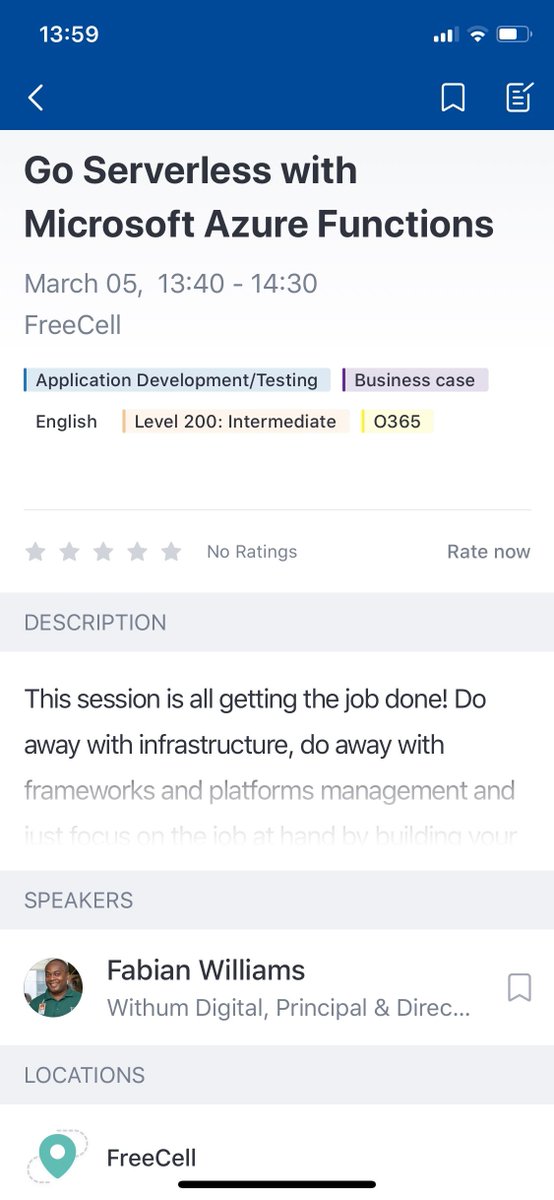 fabianwilliams's tweet image. Looking forward to delivering sessions on @AzureFunctions at #TDFinland #MSTechDays in #Helsinki next week. Come check our my session on the world of #Serverless using #Microsoft @Azure @VisualStudio @VisualStudioMac