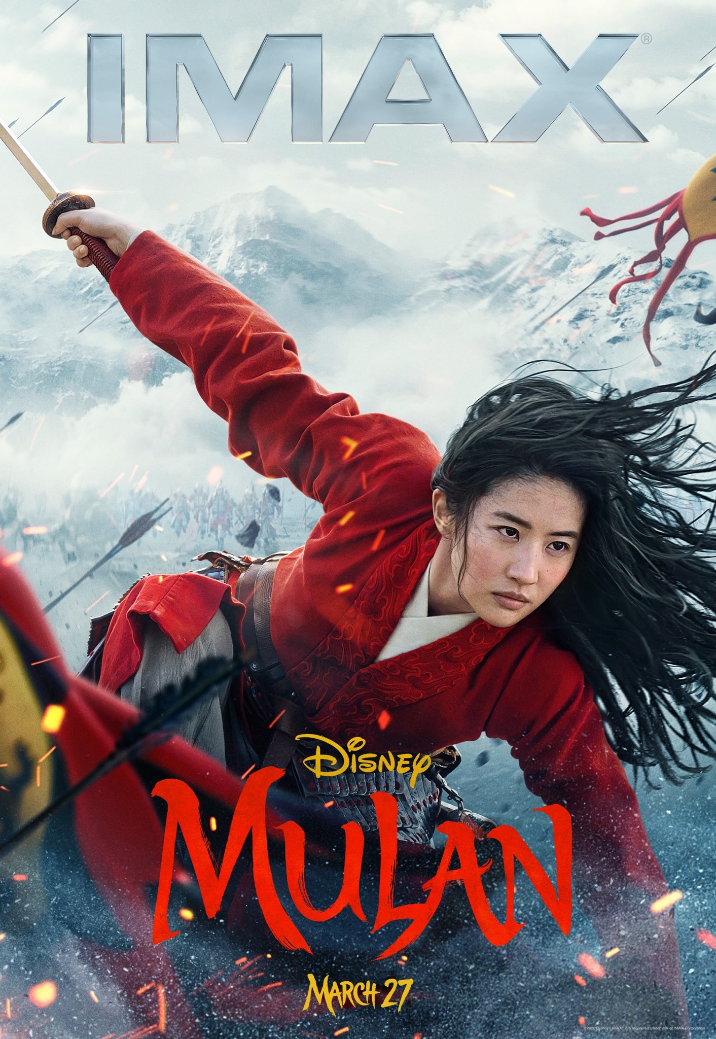 非売品)ムーラン B1 ディズニー映画ポスター 実写映画「ムーラン」公開日決定！ “ディズニー最強ヒロイン