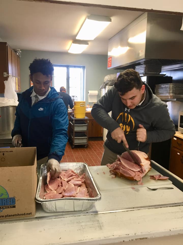 Pat Smith (@sjvhs_athletics) on Twitter photo SJV Lancers "Feeding the Hungry" and giving Shoes to those in need as Catholic Athletes for Christ today at Soup Kitchen <a href="/SJVHS/">Saint John Vianney High School</a> @TrentonMonitor @TrentonDiocese <a href="/SJVGSoccer/">LadyLancersSoccer</a> <a href="/sjv_fh/">Saint John Vianney Field Hockey</a> <a href="/dotcac/">Trenton Diocese CAC</a> <a href="/SJVSA/">SJV Activities</a> <a href="/SJVLadyLancers/">SJV Lady Lancers Basketball</a> <a href="/SJVLancerNation/">Lancer Nation</a> @SJVHSbaseball SJV Lancers "Feeding the Hungry" and giving Shoes to those in need as Catholic Athletes for Christ today at Soup Kitchen <a href="/SJVHS/">Saint John Vianney High School</a> @TrentonMonitor @TrentonDiocese <a href="/SJVGSoccer/">LadyLancersSoccer</a> <a href="/sjv_fh/">Saint John Vianney Field Hockey</a> <a href="/dotcac/">Trenton Diocese CAC</a> <a href="/SJVSA/">SJV Activities</a> <a href="/SJVLadyLancers/">SJV Lady Lancers Basketball</a> <a href="/SJVLancerNation/">Lancer Nation</a> @SJVHSbaseball