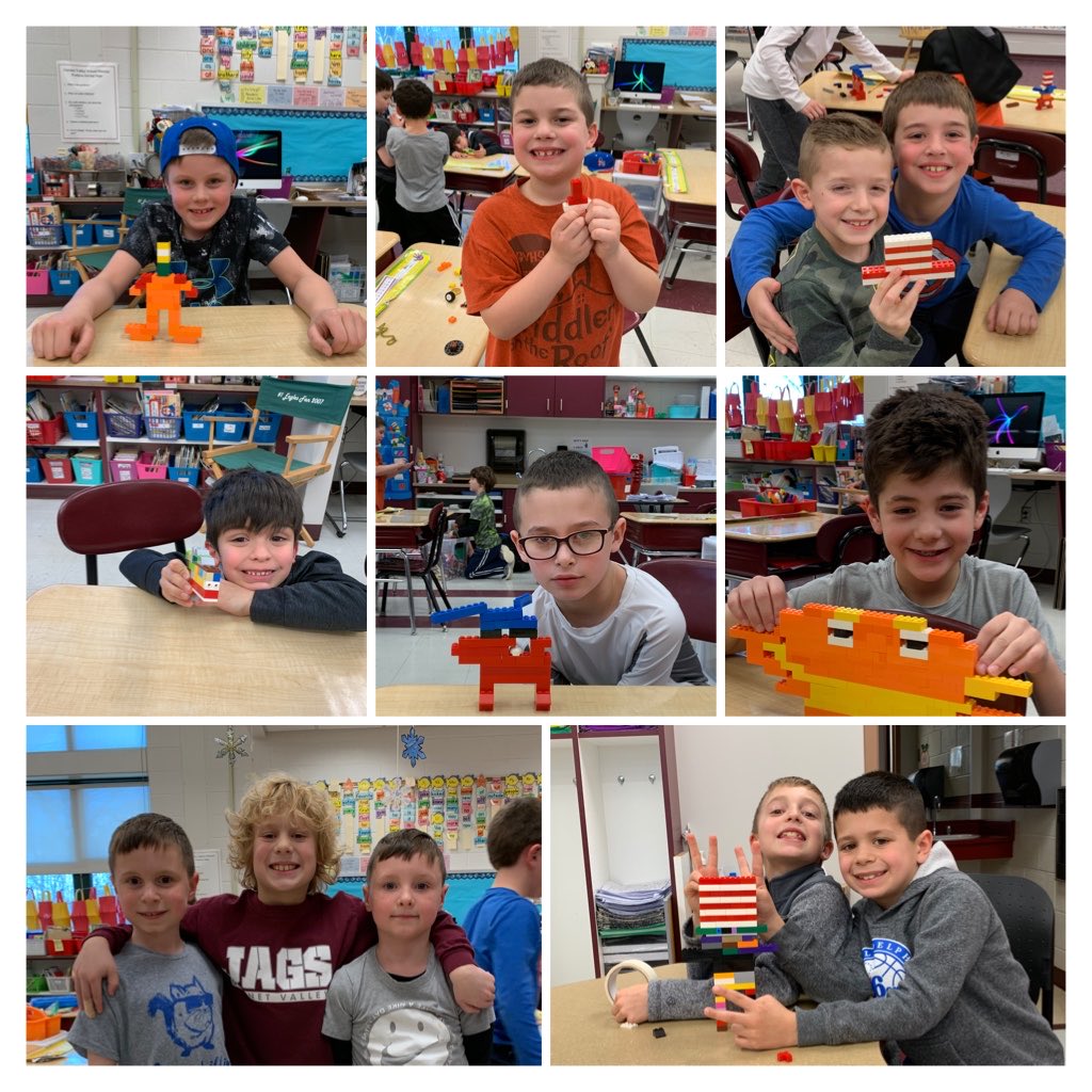 Final week of LEGOs and Literature Winter Session - we read The Cat in the Hat and made Dr. Seuss characters. Happy Read Across America Day!!