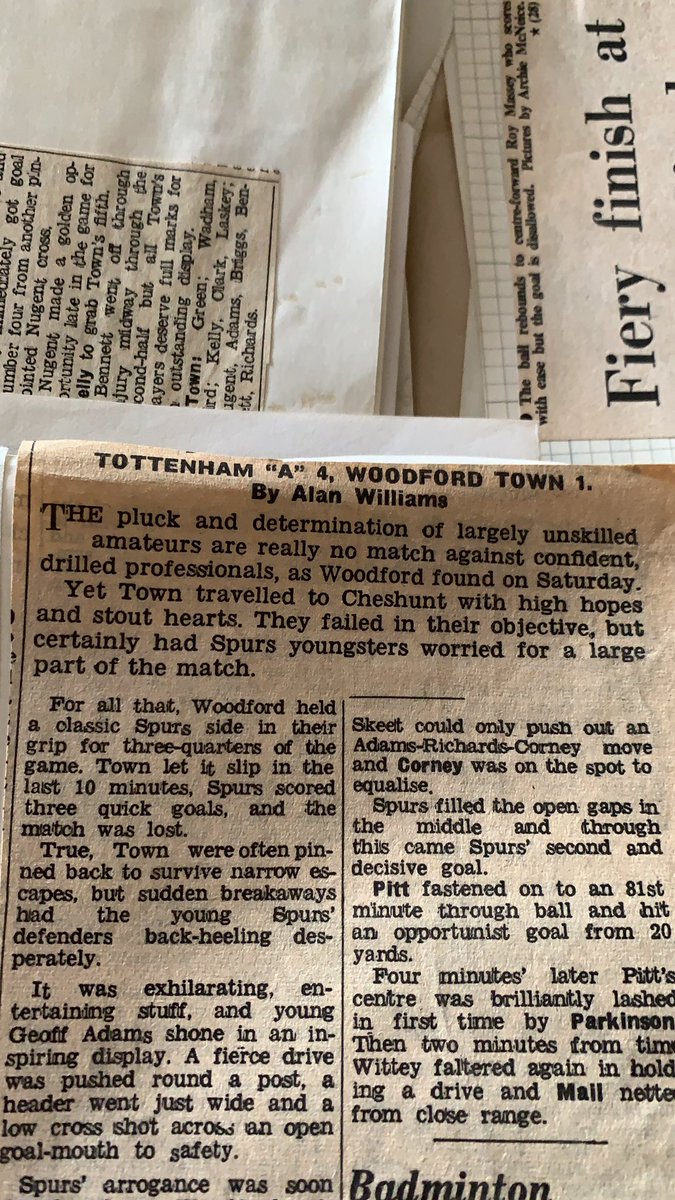 contone's tweet photo. @woodfordtownfc @andytranmere @Russellsparadox @Depdoig @tonyscott_e4 @SaferDee I’ve got a few bits in my dads scrapbook! https://t.co/JcNPLVcaOZ