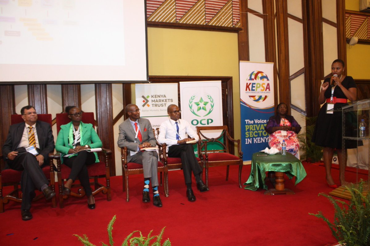 KEPSA_KENYA's tweet photo. Joining Ms. @serahgaitho in the panel is Dr. Suresh Patel β Elekea, Ms. @wairimukimani β @socaakenya, Mr. Priver Toywa β Cultivet Technology Limited and Mr. @JamesNderui1 β Potato Technology Limited.
#KilimoSummit https://t.co/r8e8bZYqJ3