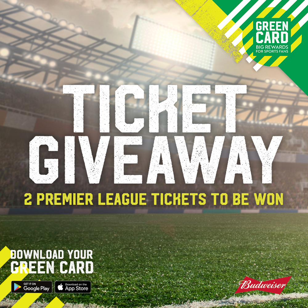TICKET GIVEAWAY 🎫

Win a pair of tickets from our friends <a href="/BudweiserUK/">Budweiser UK</a> to the <a href="/premierleague/">Premier League</a> fixture -Leicester City v Aston Villa on Mon 9th Mar.

Head to Green Card Facebook to enter 👇
facebook.com/mypubgreencard

#TicketGiveaway
#GreenCard