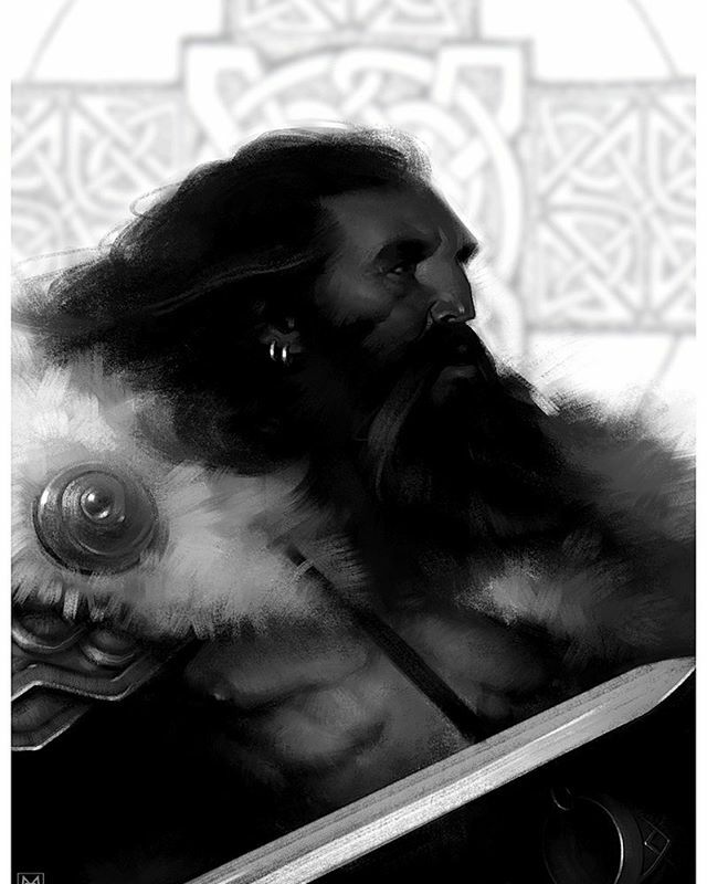 inkgnition's tweet photo. Blast from the past... #retrobanzai #blastfromthepast #digitalart #nordic #vikings #beardsand steel #corelpainter #illustration https://t.co/0N0Z5SaIUz