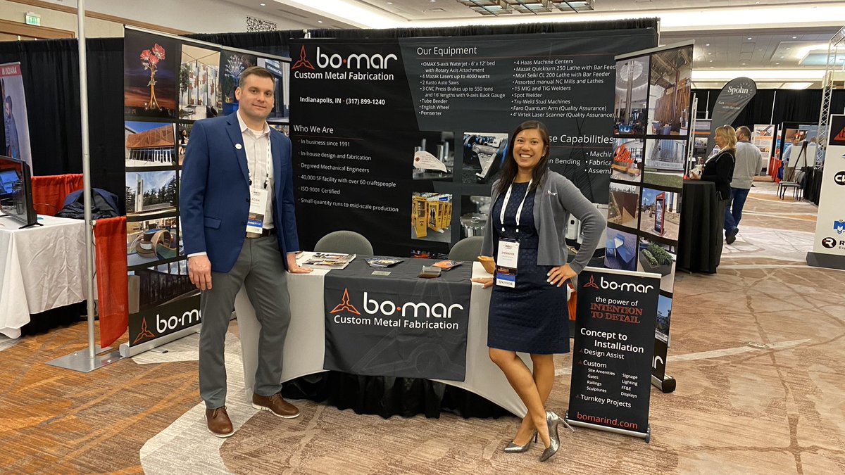 bomarind's tweet photo. Looking forward to today’s @IndianaSubs CNEY today!  Great to be a part of such a robust AEC community.  #wearebomar #morethanametalshop https://t.co/WH2ipRqfI0
