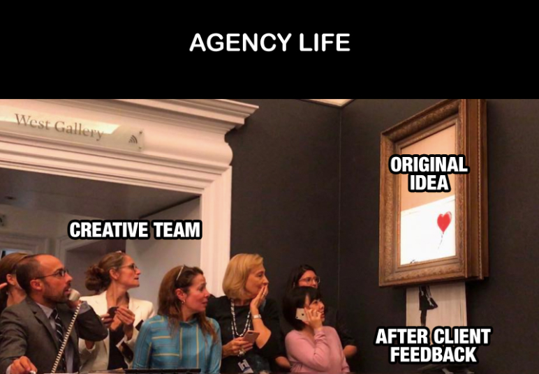 atarim_io's tweet photo. Life as we know it 😓 😂 
#WordPress #WordPressWebsite #webdesign #webdesigner #webdesignmeme #clientfeedback https://t.co/foONGfc1b5