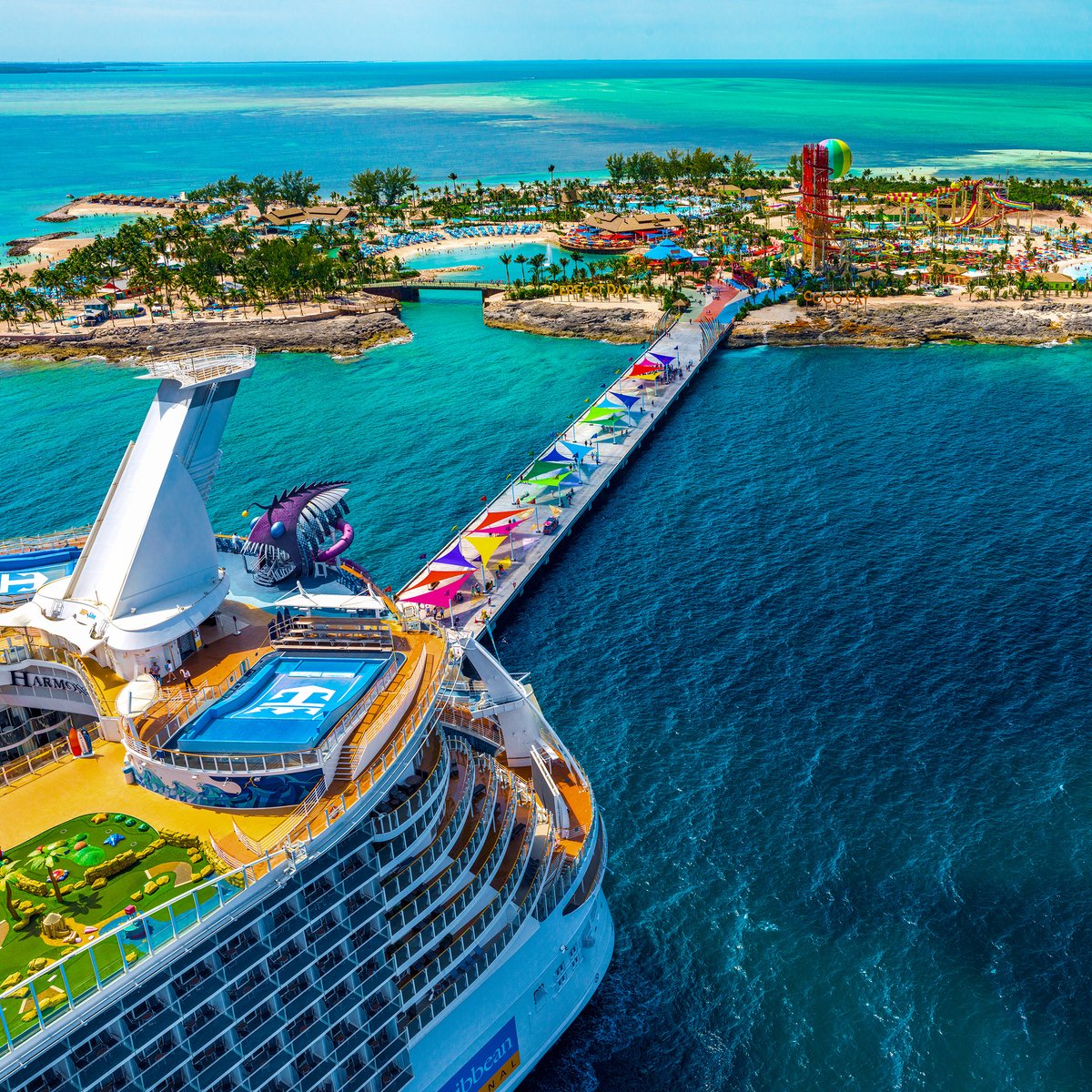 RoyalCaribbean's tweet photo. One thingโs for certain: youโll never run out of things to do. โ๏ธ #PerfectDayatCocoCay https://t.co/LSjO2p5kKu