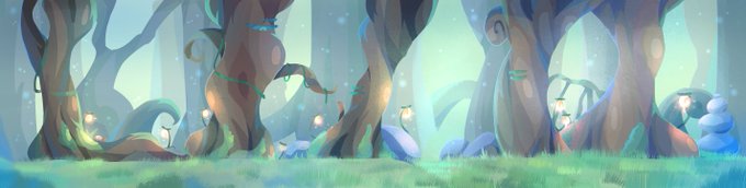 A forest I drew for an animation uni project.

Une forêt que j'ai dessinée pour un projet d'animation de l'université. 
