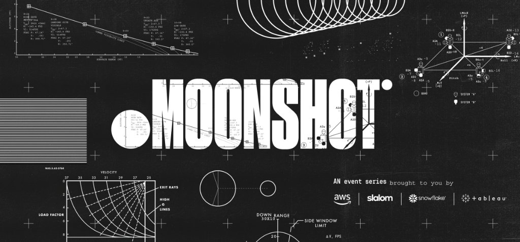 awscloud's tweet photo. Your boldest data ambitions require moonshot thinking. Join us along with experts from @SnowflakeDB, @Slalom, and @tableau for a livestream event and learn how to unlock potential with a modern culture of data. https://t.co/3QElFfH8SG https://t.co/6uCaNrs3Yy