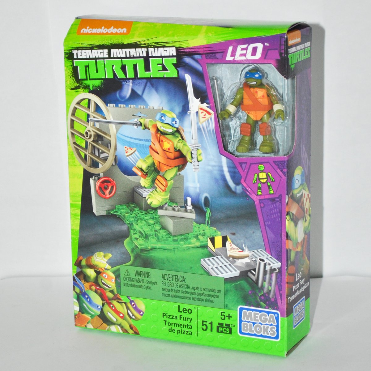 Mega Bloks  Teenage Mutant Ninja Turtles   LEO   Pizza Fury   DMX34 