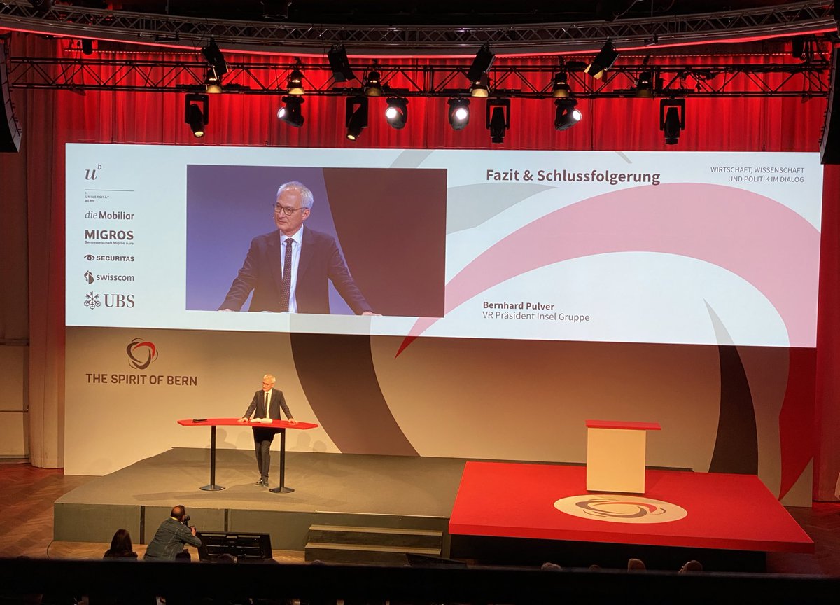 UrsulaZybach's tweet photo. Faszinierende #referate und #interviews am 
#tsob20 #spiritofbern 
mit einem fulminanten 
#schlusswort von Bernhard Pulver
zu #grippe #implantaten #innovation #fehler dem #medizinalstandort #bern und dem #wille zu #leben !

@KursaalBern @inselgruppe @unibern https://t.co/pkrZ6Us7FB