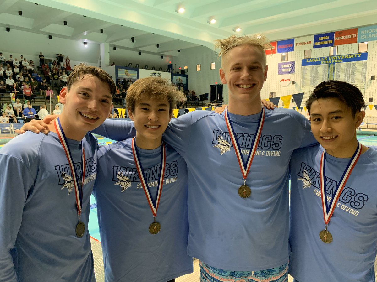 Congratulations Andrew Hoy, Justin Wang, Michael Lemishko, and Cody Ngyuen on 8th place in the Medley Relay and  breaking their own record again! #fastswimming <a href="/UMAHS_ATHLETICS/">UM Athletics & Activities</a> <a href="/DrToleno/">Dr. John A. Toleno</a>  <a href="/JBauerUM/">Jonathan Bauer</a>
