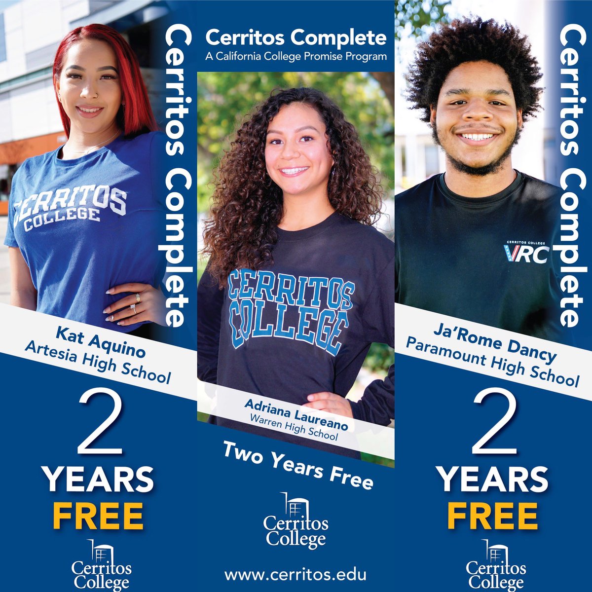 Raquel_Yvette's tweet photo. 📢 Don’t miss out on the opportunity for  #2YearsFree Cerritos college tuition &amp; priority enrollment! 🚨Our #CerritosComplete deadlines for Steps 1-3 are due this week! 🚨Learn about the steps at: https://t.co/kAo60AV2VS #PromiseProgram 🎓🏆 https://t.co/AYqAzagwAs