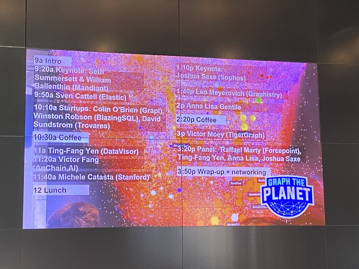 rhettn's tweet image. Listos para arrancar, de nuevo tuve la suerte de ser invitado a este excelente evento. Esto pinta genial :) Thank you @Graphistry @lmeyerov #GraphThePlanet!!!!