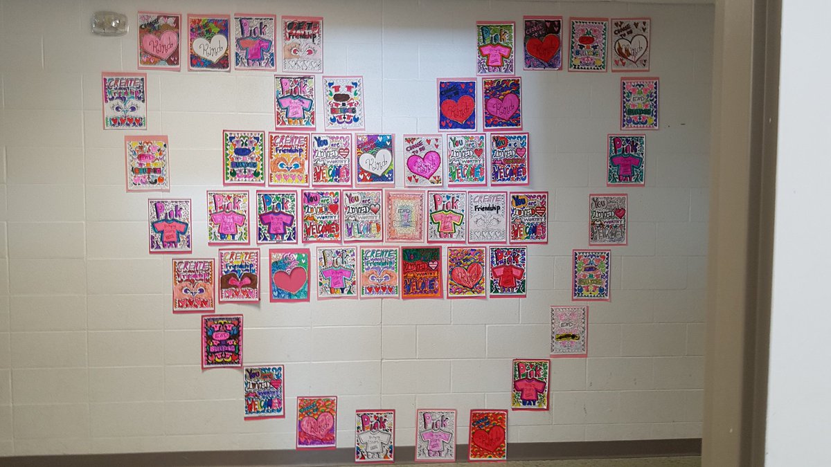 MrsKopstick's tweet photo. On Pink Shirt Day we share words of kindness @afpsyr https://t.co/VYe9Z9Yzdj
