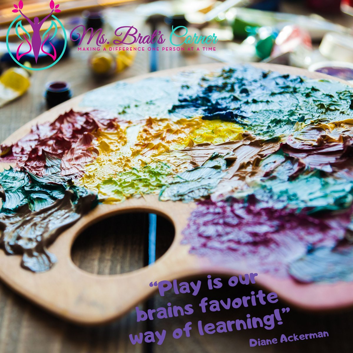 CornerMsbrats's tweet photo. "Play is our brains favorite way of learning!" ~Diane Akerman

Take time to play and learn.

Be kind to each other.

 #learningdisabilityadvocate #SociallySusie  #play https://t.co/hsC7cpqCun