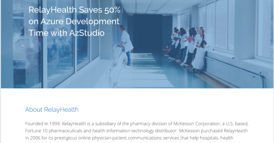 MonzaCloud's tweet photo. [Case Study] Relay Health Saves 50% on Azure Development time by using AzStudio

https://t.co/B5tDejlIZE https://t.co/UiMfD1NBUe