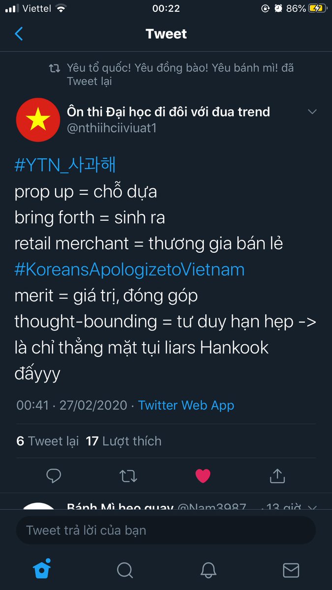 thecutiestbami's tweet photo. fl acc dưới để vừa học vừa đấu tranh
#20Kr_YTN_ApologizetoVN 
lần này là đi ngủ thật 
#ApologizeToVietNam 
xin lỗi đi nè @YTN24 
#YTN_사과해 https://t.co/T3zVn74Uex