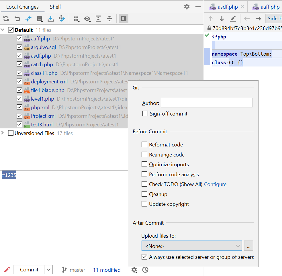how to upload to server using jetbrains webstorm