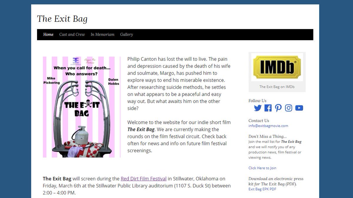 exitbagmovie's tweet image. Check out our website!
exitbagmovie.com