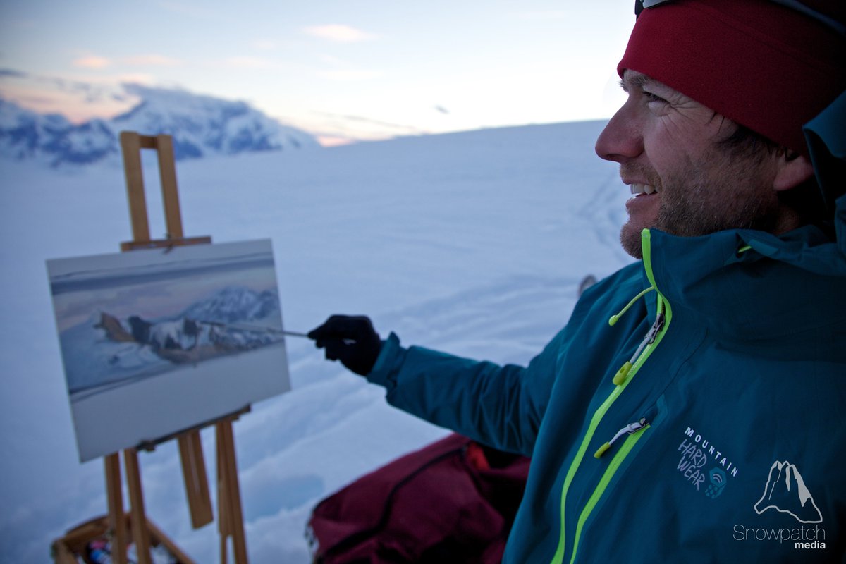 sheridanalumni's tweet photo. In 2013, Art and Illustration alumnus @CoryTrepanier embraced the cold Yukon temperatures and set up his canvas in the snow-capped peaks of the Kluane Ice Fields, capturing Canada’s highest mountain, Mount Logan. #TBT

Photo by Adam Greenberg https://t.co/o33aoWPsqD https://t.co/e3TZgQDO2P
