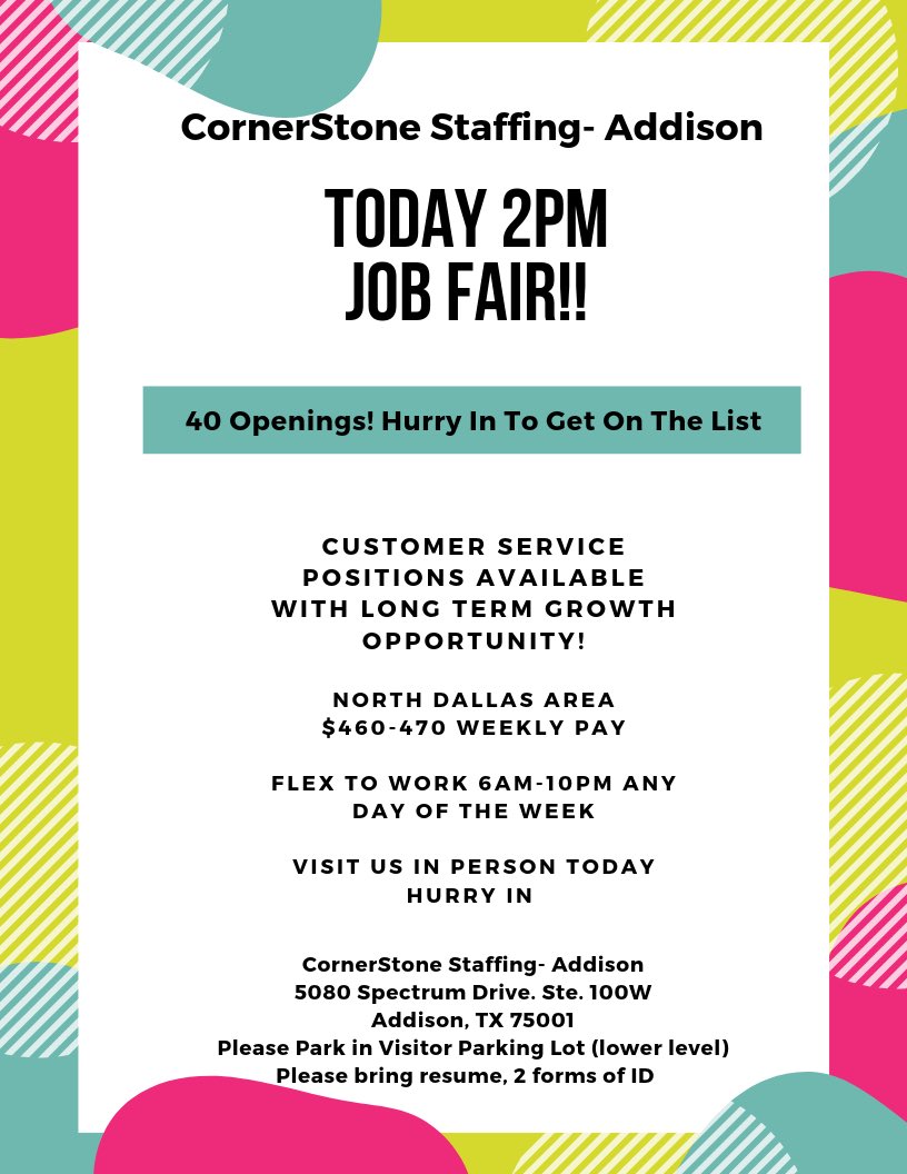 Loris Montenegro on Twitter "Job starts tomorrow! Come see me today! 