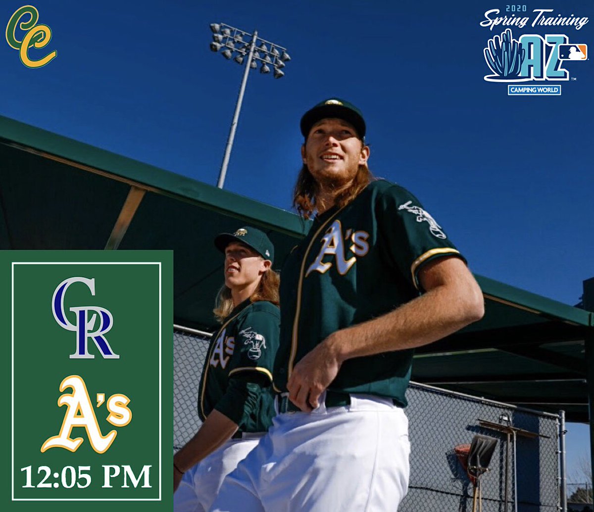 ColiChronicles's tweet image. A.J. Puk makes his second Spring start today as the A’s look to follow up yesterday’s win with another against the Rockies! #RootedInOakland