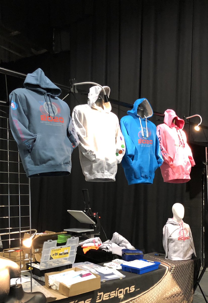 VEXRoboticsUK's tweet photo. Huge day tomorrow as #VEXUKNationals gets underway! 🇬🇧 

The finishing touches are being added &amp; then we are good to go! 

Fine Designs will be selling VEX merchandise throughout the event, with cash &amp; card payment available. 

It’s going to be the biggest &amp; best Nationals yet 🙌 https://t.co/3km5aCQKiP