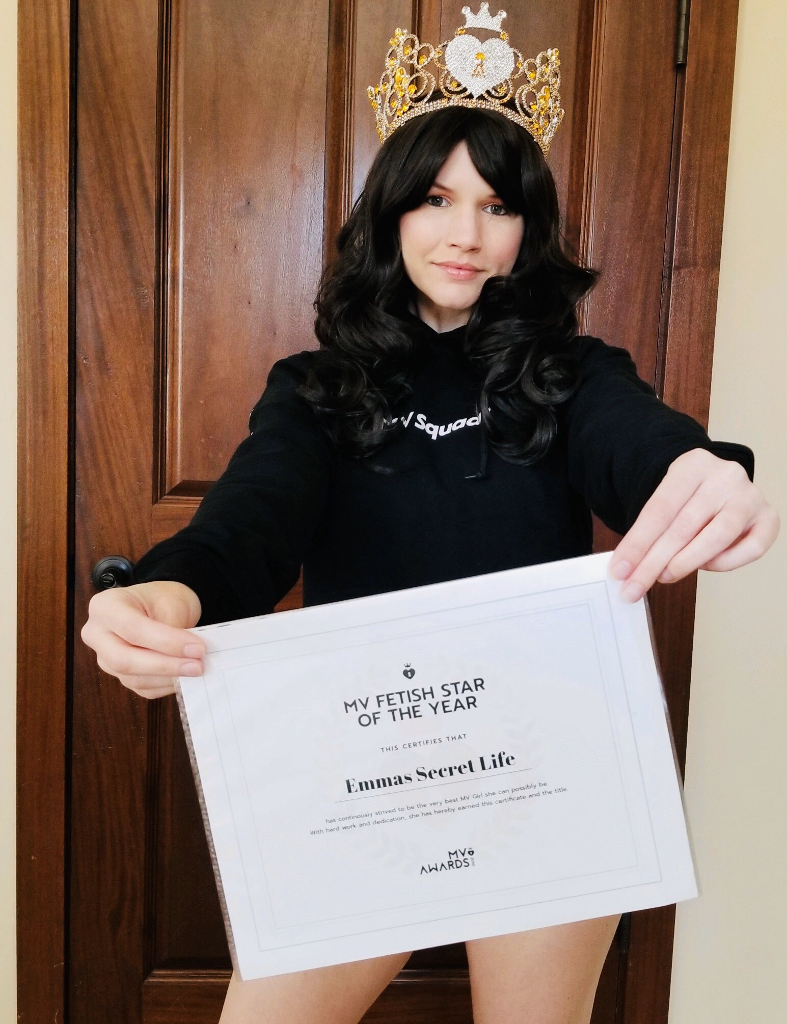 Emmas Secret Life on X: Guess who got their MV fetish star oty crown? This  girl!! Thank you again so much for all those who voted for me and thank you  to @