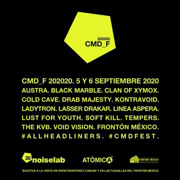 caperuzomx's tweet image. Así es como @LadytronMusic se une al #CMDFest2020, ya queremos que sea septiembre. @noiselab