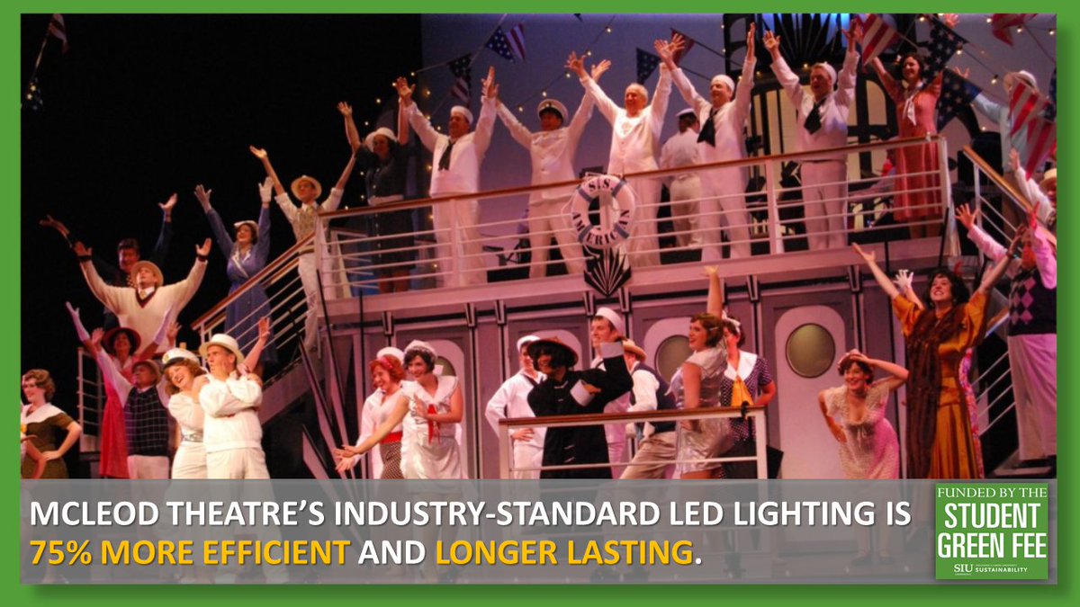 #SIU's Department of Theater leveraged the Green Fund Grant Program to install industry-standard energy efficient lighting in McLeod Theater. Support our students on #SIUDAY: siuday.siu.edu/greenfund SIU Department of Theater SIU Foundation