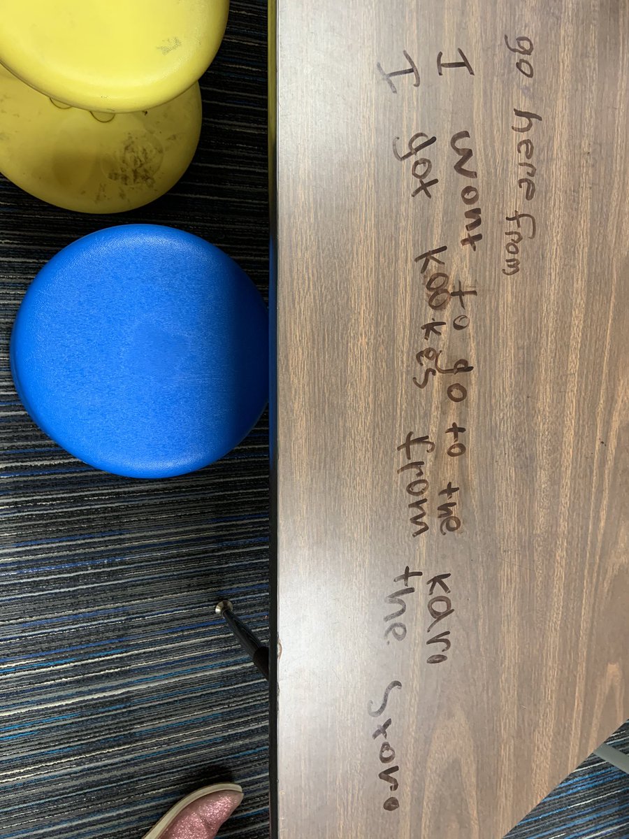Using new sight words in sentences in kindergarten Go and From.