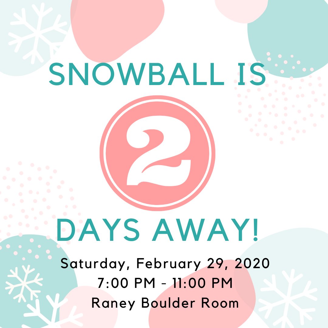 Can you believe?! SnowBall is only 2 days away!!! ❄️💃🏻🕺🏻 Make sure to check out our Instagram story everyday to see exciting news and updates! #Year2OSU