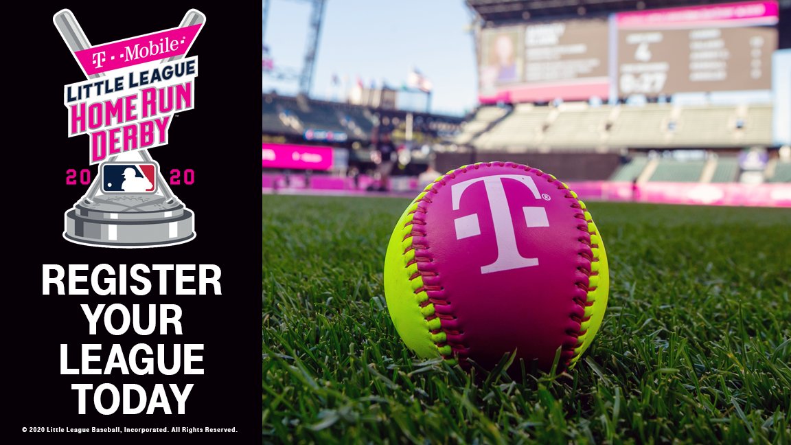 LittleLeague's tweet photo. Swing for the fences! Register your league for the @TMobile Little League Home Run Derby today! ⚾️🥎 #LLHomeRunDerby https://t.co/8hyA8IjlH8 https://t.co/DrN4BIK05Z