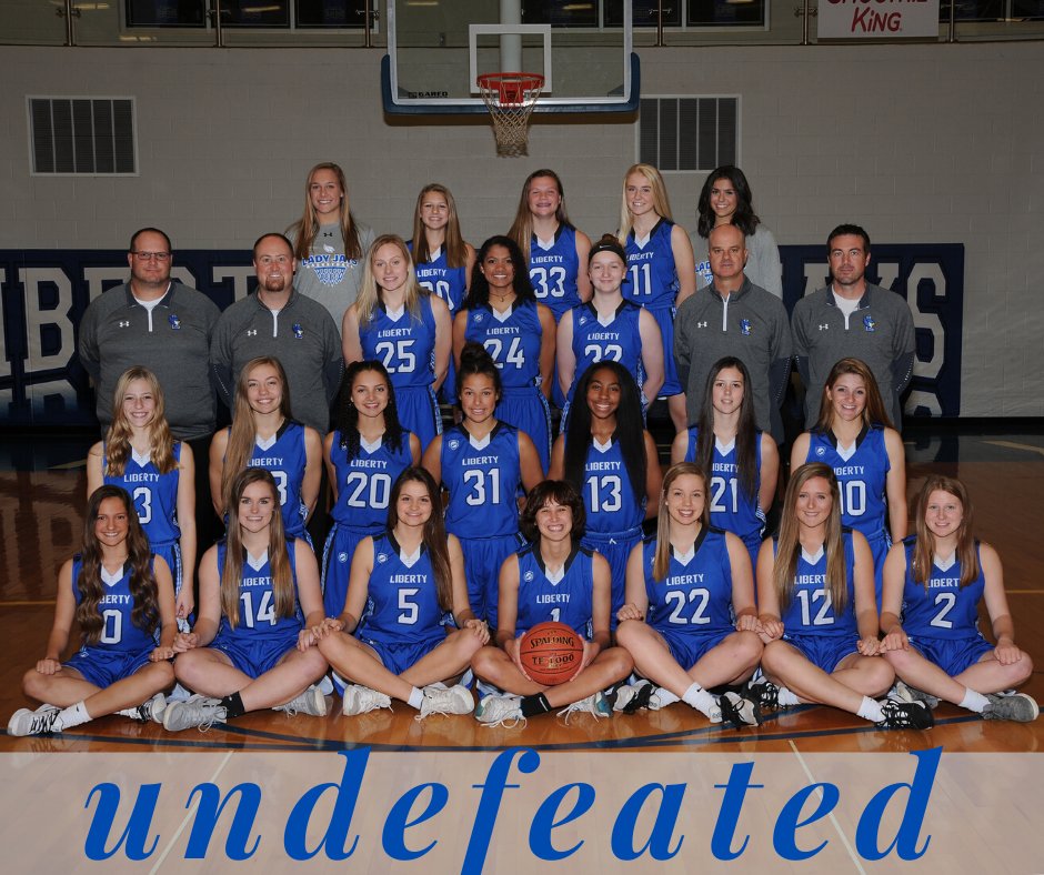 MSHSAAOrg's tweet photo. Liberty High School girls finish the basketball season undefeated! They are the 1-seed in their district! Good luck and congrats on a great regular season! They went 10-0 in conference and clinched the Suburban Conference Red Division Championship! @LHSBlueJays @LHSLadyJaysBB https://t.co/ROwyb9lKF9
