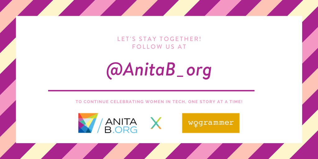 Hey All! Back in January we shared the exciting news that #Wogrammer is becoming part of the team at #AnitaB. We'd love for you all to come with us! Please follow us <a href="/AnitaB_org/">AnitaB.org</a> b/c as of 3/31, we will no longer be posting from this account.